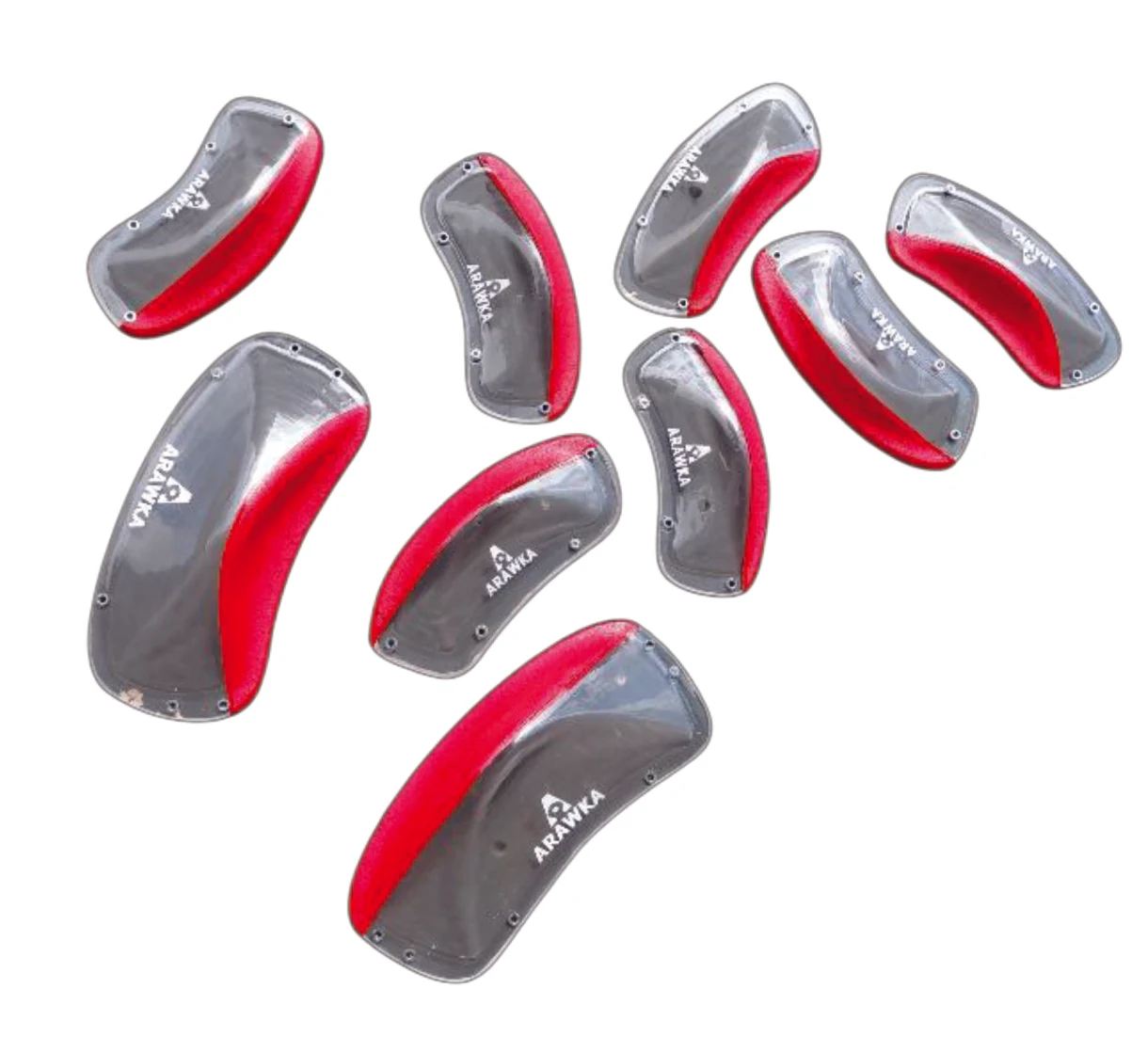 Pehuen — set de macros Arawka, transparent dual gris y rojo