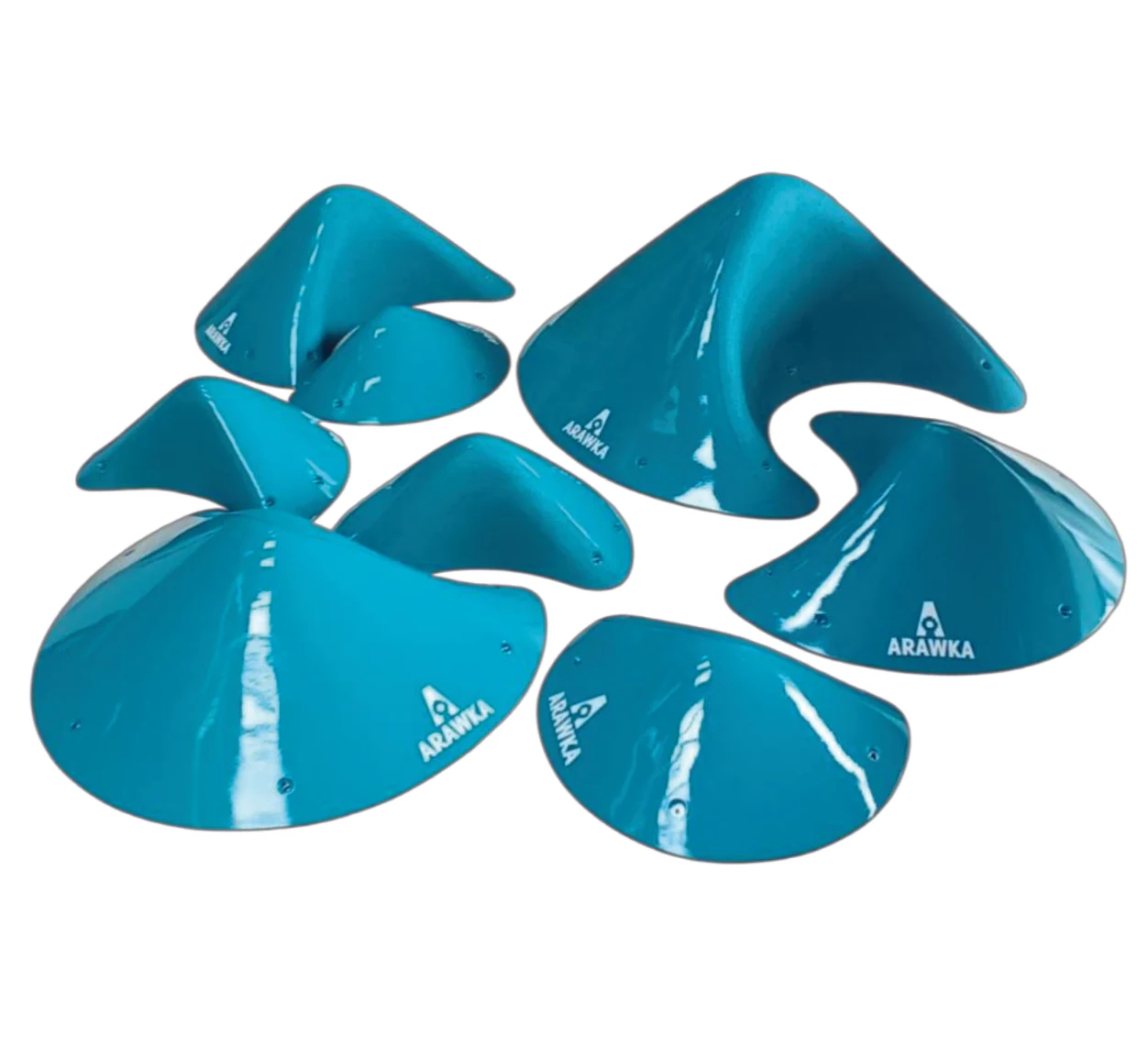 Tolhuaca — Arawka macro set, turquoise transparent dual texture