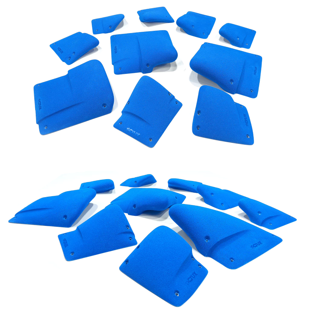 Cuadra — set de agarres Crux, azul