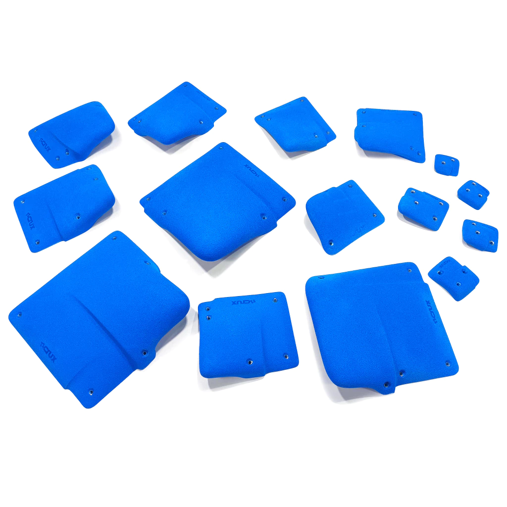 Cuadra — set de agarres Crux, azul