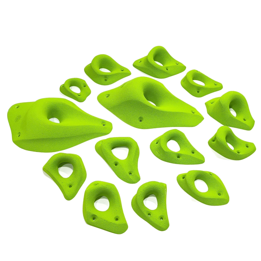 Panic II — set de agarres Crux, verde