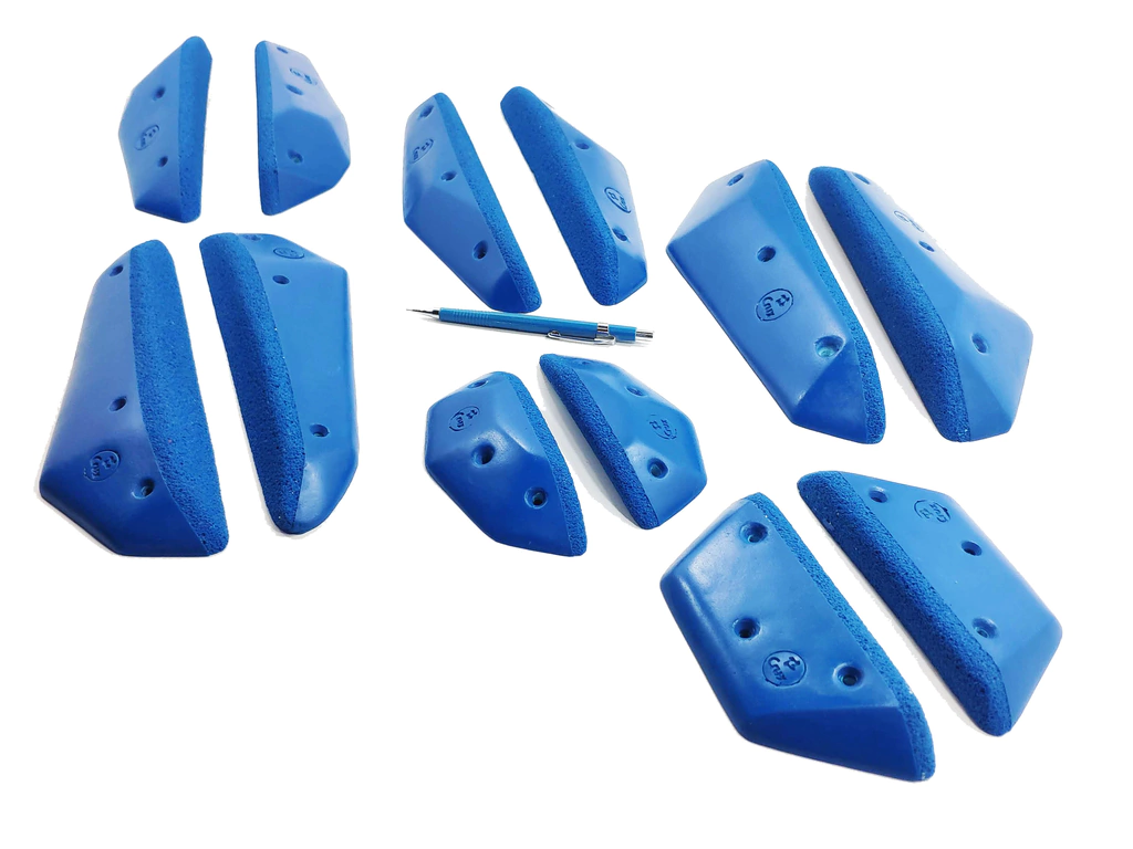 Regletes Facetas — Crux holds set, blue