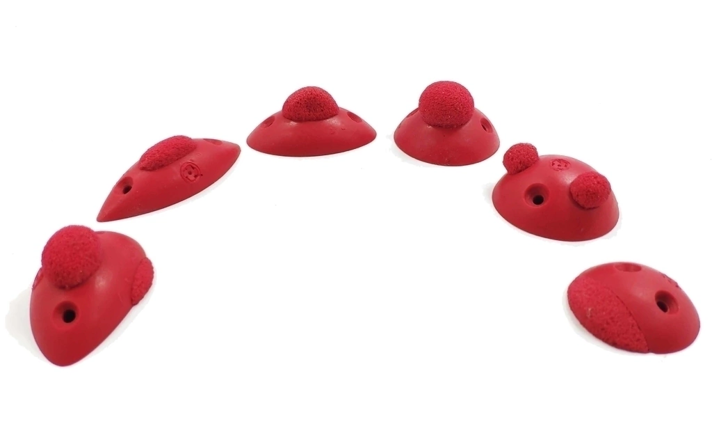 Verrugas — Crux holds set, rojo