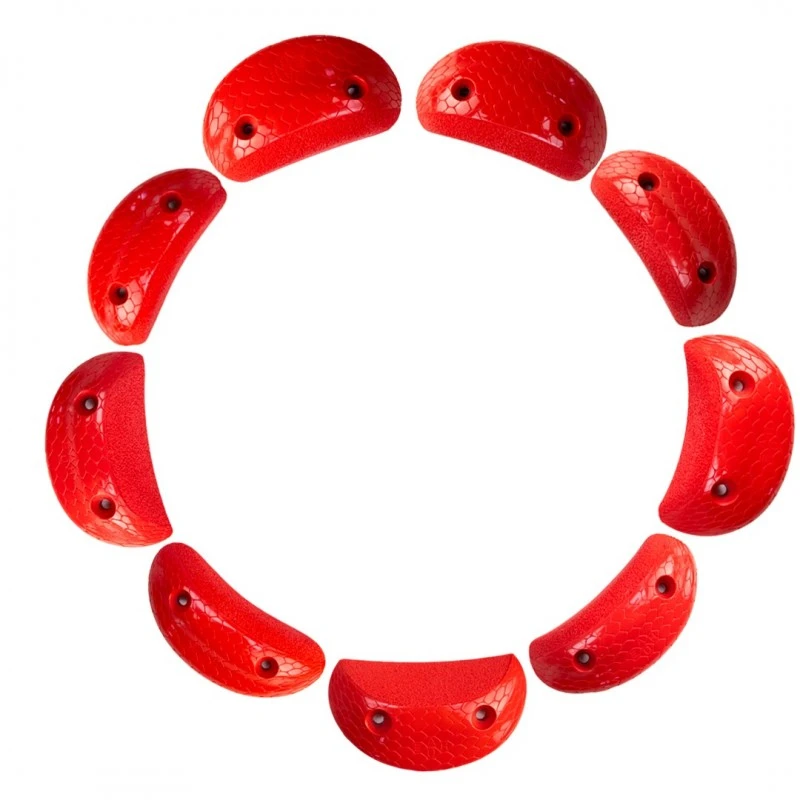 Boosters Hard — set de agarres Euroholds, rojo